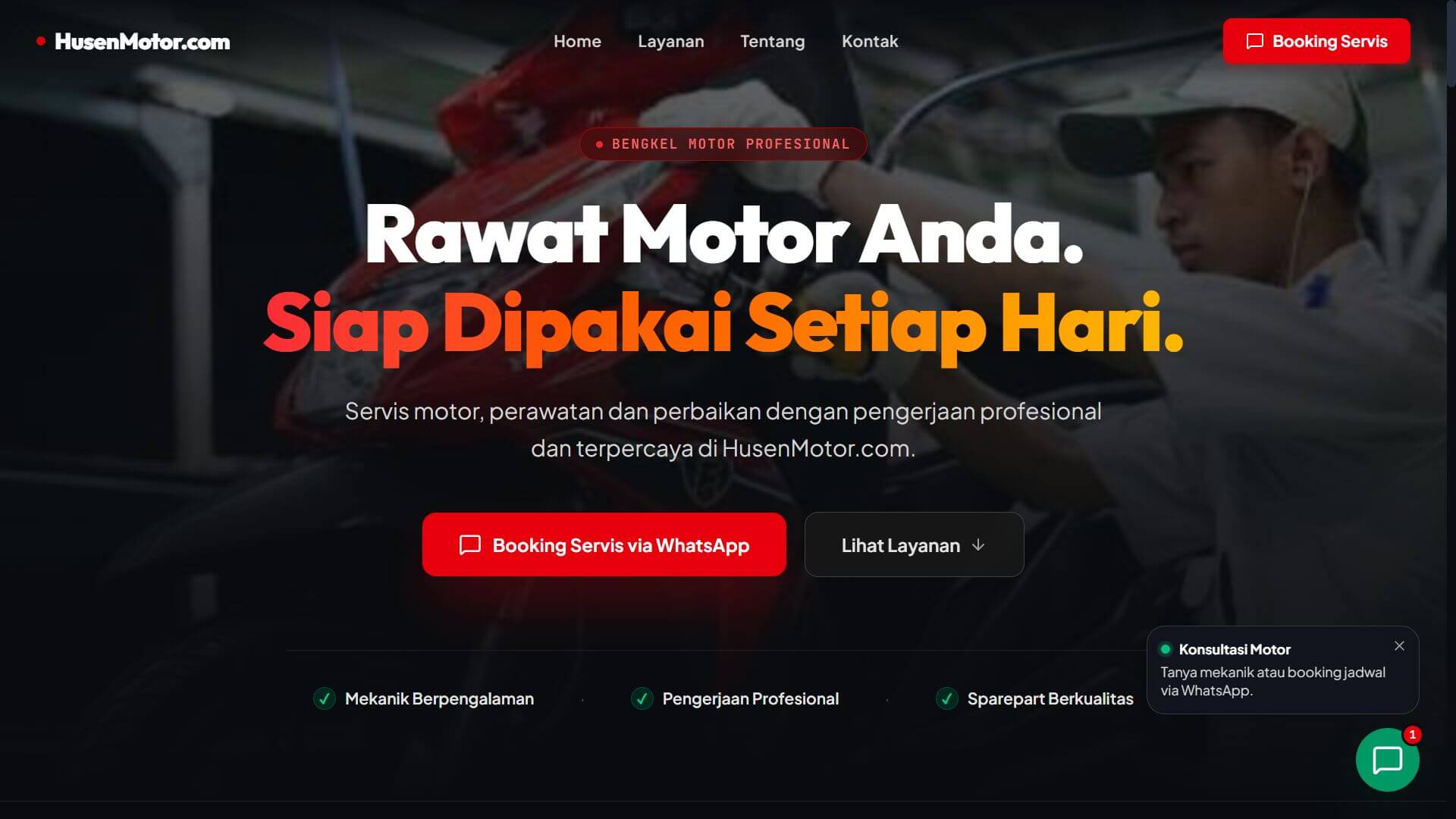 Husen Motor - Bengkel Motor Profesional