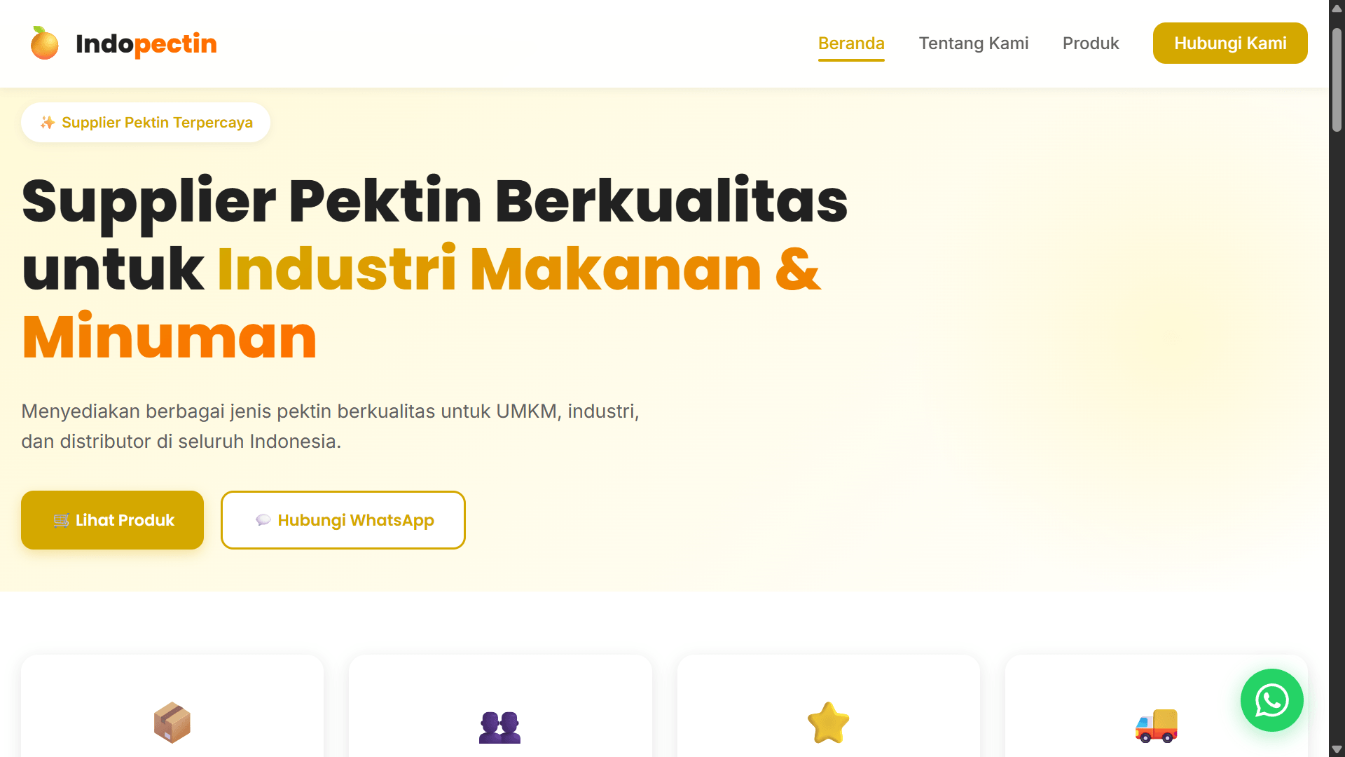 Indopectin - Supplier Pektin