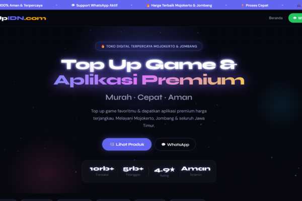 TopUpIDN - Top Up Game Mojokerto Jombang
